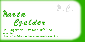 marta czelder business card